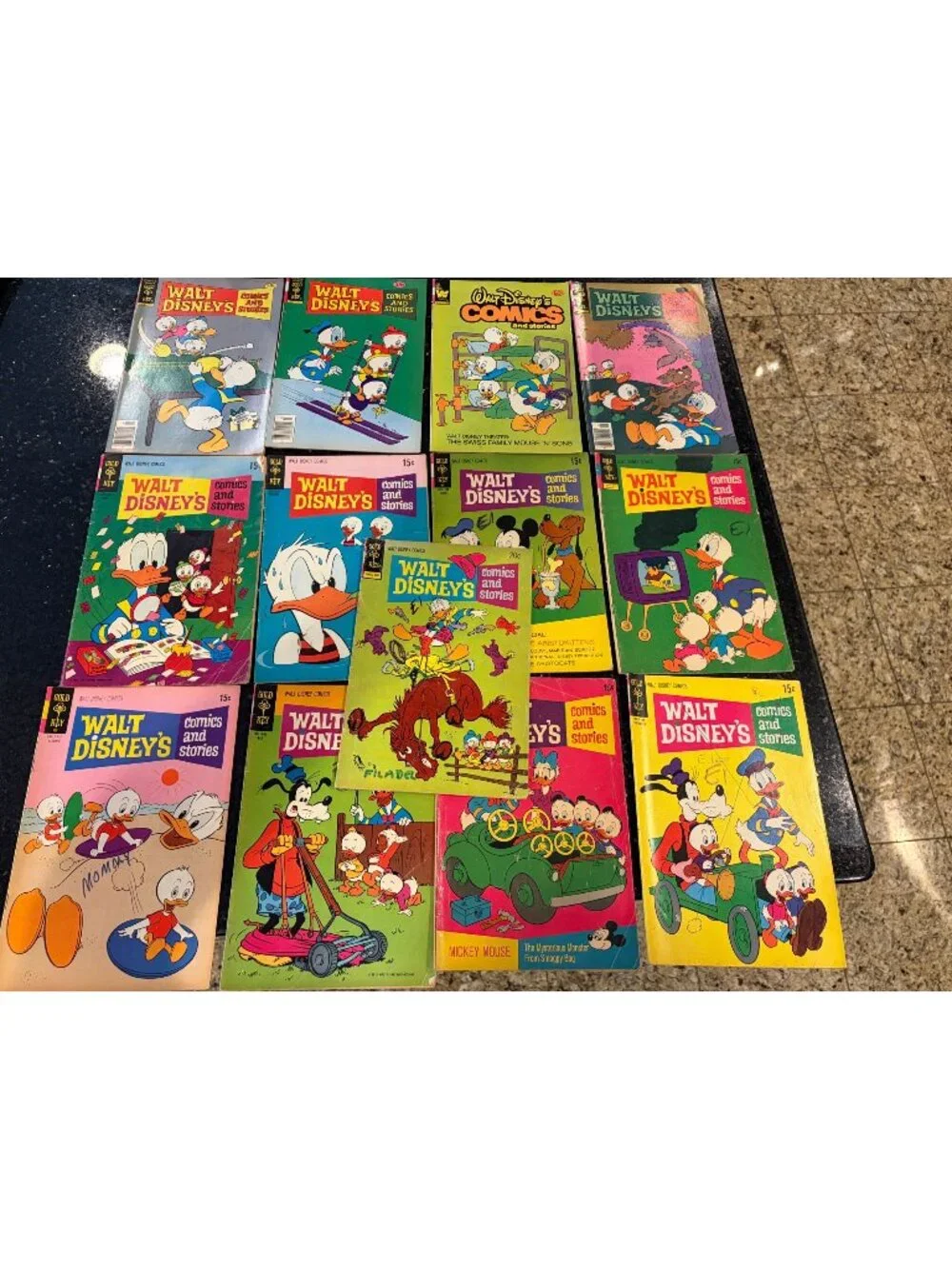 1970s Walt Disney Comics Donald Duck Gold Key Whitman 13 Comic Books Lot